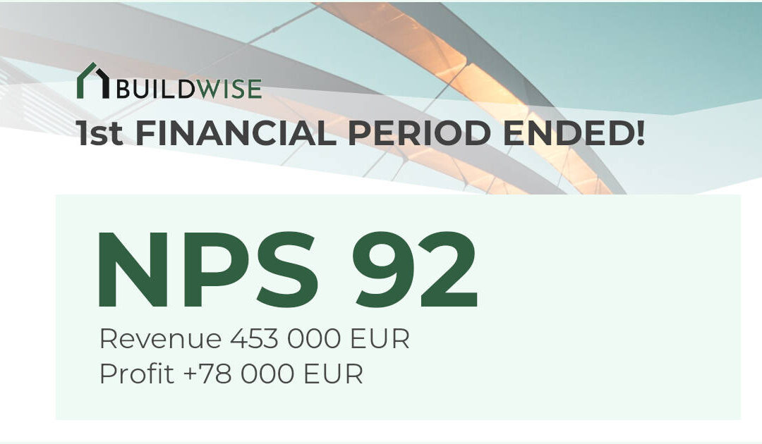 The first financial year is now in the can!