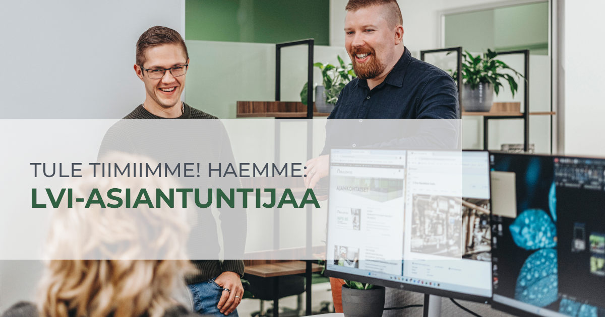 Tule meille LVI-asiantuntijaksi!