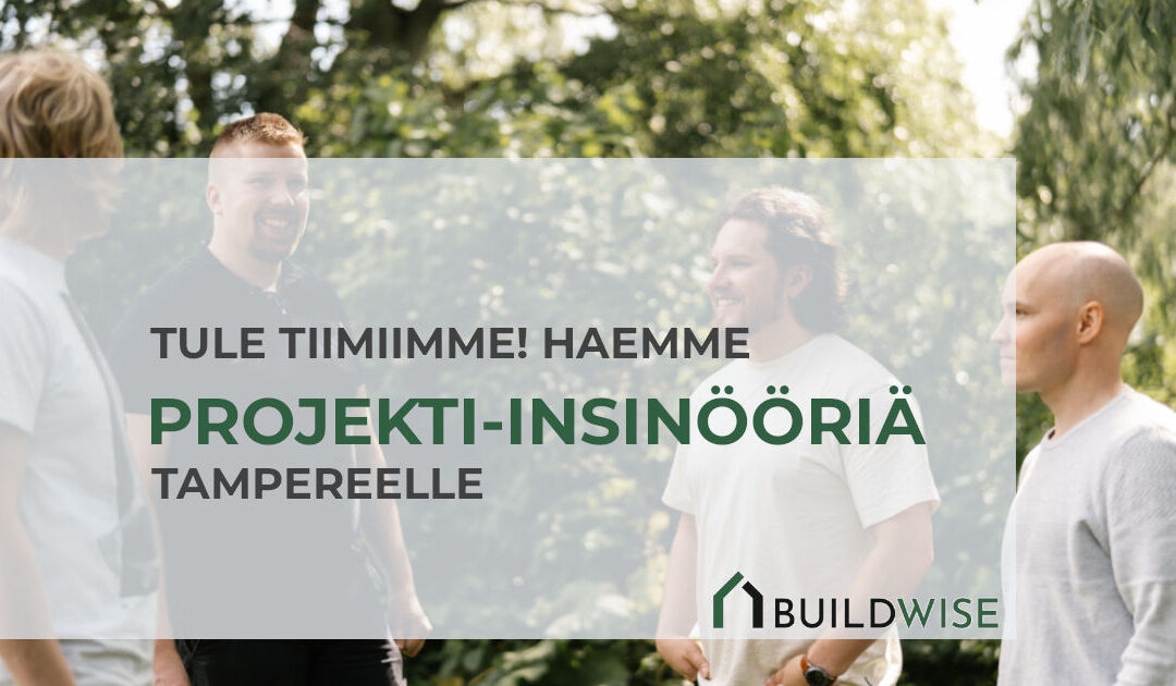 Liity tiimiimme! Haemme projekti-insinööriä energiatehokkuuden pariin