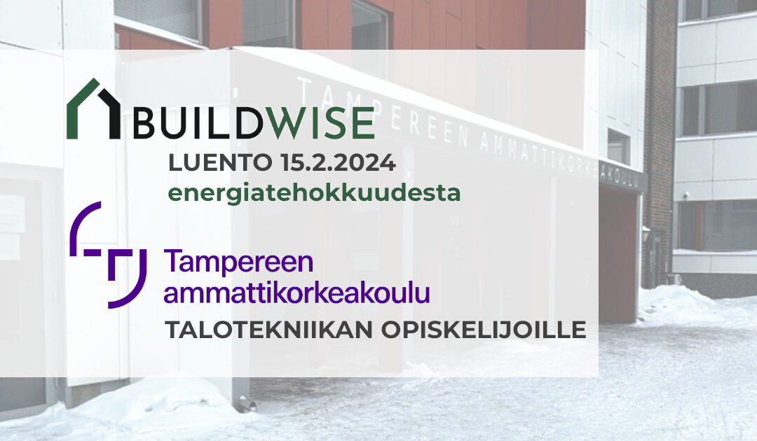 Energiatehokkuuden luennointia TAMK